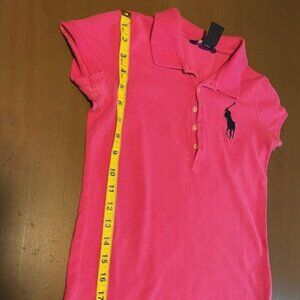 Polo Ralph Lauren; Short Sleeve polo; Color: Dark Pink; Size: 12-14